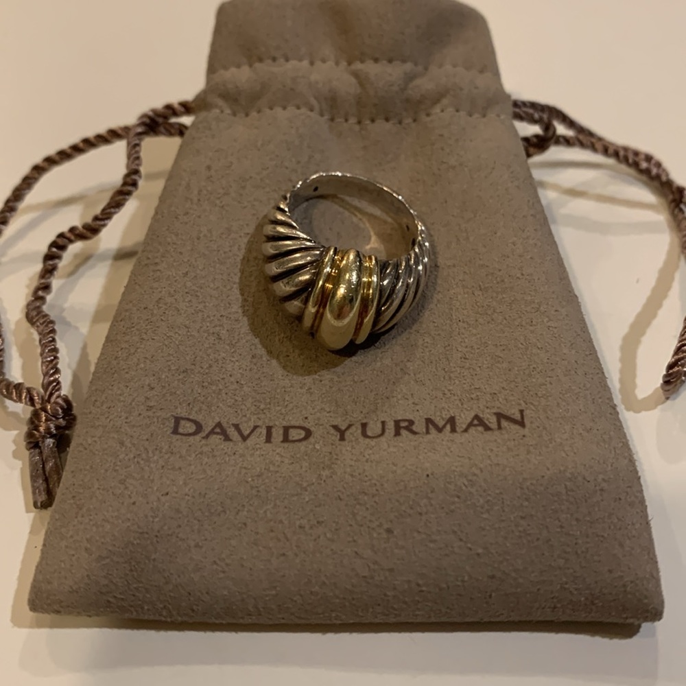 David Yurman gold / silver Ring Great Valentines Gift!! - Picture 6 of 12